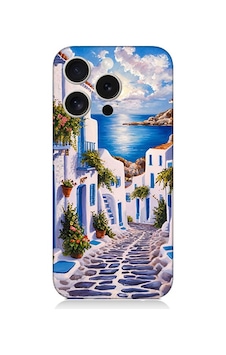 Apple Uyumlu iPhone 15 Pro Beyaz Sokak Desenli Silikon Kılıf Silikon Apple Uyumlu iPhone 15 Pro Beyaz Sokak Desenli Silikon Kılıf Silikon