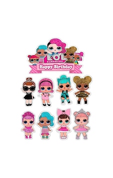 Lol Bebek Yenilebilir Cupcake Ve Pasta Resim Baskı Lol Bebek Yenilebilir Cupcake Ve Pasta Resim Baskı