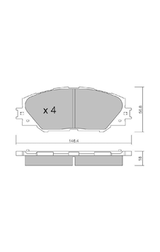 AISIN BPTO1011 Fren Balata Ön Rav4 (A3 AISIN BPTO1011 Fren Balata Ön Rav4 (A3