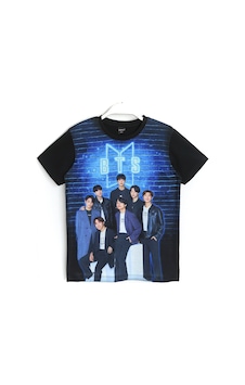 Dobakids Bts K-pop Grubu 3d Baskılı Kız Çocuk T-shirt Siyah Dobakids Bts K-pop Grubu 3d Baskılı Kız Çocuk T-shirt Siyah