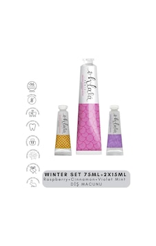 Ohlala Raspberry Mint 75 Ml + Cinnamon Mint 15 Ml + Violet Mint 15 Ml Winter Set Diş Macunu Ohlala Raspberry Mint 75 Ml + Cinnamon Mint 15 Ml + Violet Mint 15 Ml Winter Set Diş Macunu