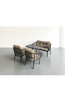 Kartepe 2 1 1 Rattan Bahçe Balkon Takımı Gri Kartepe 2 1 1 Rattan Bahçe Balkon Takımı Gri