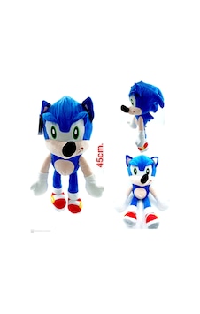 Sonic Peluş Oyuncak İthal Peluş Sonic Büyük Boy 45cm.