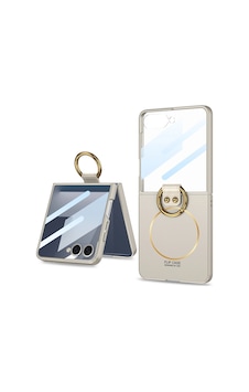 Samsung Uyumlu Galaxy Z Flip 7 Kılıf M-safe Şarj Özellikli Zore Kıpta Yüzüklü Flip Sert Kapak Titanyum-Gri Samsung Uyumlu Galaxy Z Flip 7 Kılıf M-safe Şarj Özellikli Zore Kıpta Yüzüklü Flip Sert Kapak Titanyum-Gri
