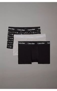 Calvin Klein Erkek Ck Low Rise Trunk 3'lü Boxer - Mix Black/subdued Logo Print/grey Heath Calvin Klein Erkek Ck Low Rise Trunk 3'lü Boxer - Mix Black/subdued Logo Print/grey Heath