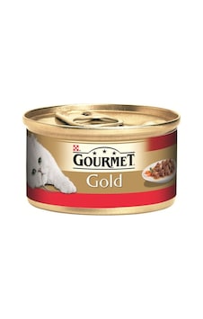 Gourmet Gold Parça Sığır Etli Soslu Konserve Yetişkin Kedi Maması 85 G Gourmet Gold Parça Sığır Etli Soslu Konserve Yetişkin Kedi Maması 85 G
