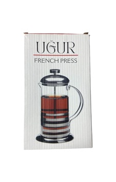 Uğur French Press, Cam Gövdeli, Paslanmaz Çelik Kapak Ve Taban, Kahve Demleme Çok Renkli Uğur French Press, Cam Gövdeli, Paslanmaz Çelik Kapak Ve Taban, Kahve Demleme Çok Renkli
