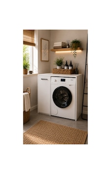 Byg Çamaşır Makinesi Üstü Banyo Organizeri Tek Kapaklı Çok Amaçlı Dolap Beyaz 90x60x93 Cm Beyaz Beyaz Byg Çamaşır Makinesi Üstü Banyo Organizeri Tek Kapaklı Çok Amaçlı Dolap Beyaz 90x60x93 Cm Beyaz Beyaz