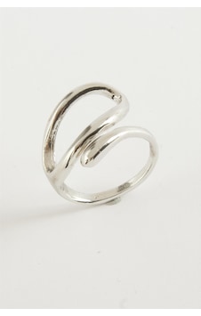 Oval - 552 - Metal Yüzük - Smglobal - Gümüş Rengi