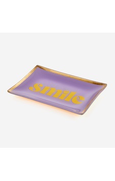 Mor Cam Smile Purple Dekoratif Tabak 10x0,8x14,2 Cm Mor Cam Smile Purple Dekoratif Tabak 10x0,8x14,2 Cm