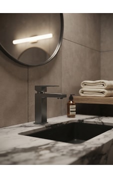 Kare Antrasit Lavabo Bataryası