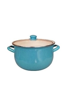 Alev 24cm Emaye Derin Bombeli Tencere Turkuaz Turkuaz Alev 24cm Emaye Derin Bombeli Tencere Turkuaz Turkuaz
