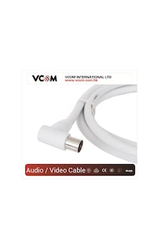 Vcom Cv601r 5mt Analog Beyaz Tv Kablosu