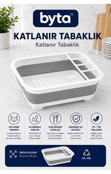 Ak763 Katlanır Bulaşıklık Ve Tabaklık Çok Bölmeli Bulaşık Kurutmalığı Gri Ak763 Katlanır Bulaşıklık Ve Tabaklık Çok Bölmeli Bulaşık Kurutmalığı Gri