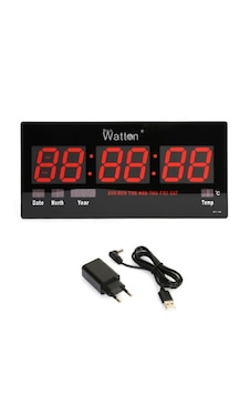 Dijital Duvar Ve Masa Saati Watton Wt-109