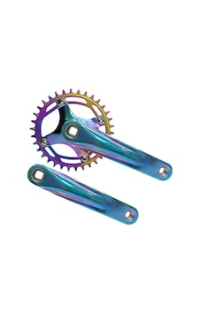 Bisiklet Rainbow 34t Tek Yaprak 7-8-9-10s Aynakol Kare Mil Uyum 170mm Çok Renkli