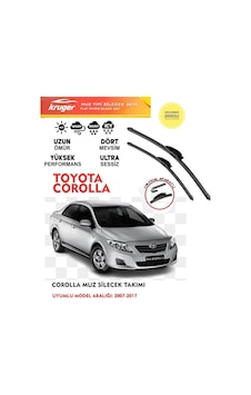 Toyota Corolla Muz Silecek Silgi Silgeç Seti 2012 Model Araca Özel Aparat Toyota Corolla Muz Silecek Silgi Silgeç Seti 2012 Model Araca Özel Aparat