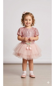 Cocosiss Kız Bebek Crop Tütü Etekli Takım Ccs-2649 Mürdüm Cocosiss Kız Bebek Crop Tütü Etekli Takım Ccs-2649 Mürdüm