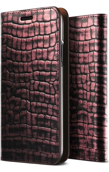 Vrs Design Apple Uyumlu iPhone X İle Genuine Croco Diary Kılıf Rose Pink Vrs Design Apple Uyumlu iPhone X İle Genuine Croco Diary Kılıf Rose Pink
