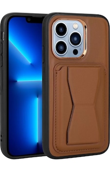 More TR Apple Uyumlu iPhone 12 Pro Max Kılıf Kartlıklı Standlı Pu Deri Zore Memo Kapak - Kahverengi More TR Apple Uyumlu iPhone 12 Pro Max Kılıf Kartlıklı Standlı Pu Deri Zore Memo Kapak - Kahverengi