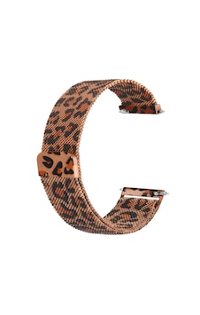Forzacase Huawei Watch Gt 3 42mm İle Uyumlu Leopar Desen Metal Mıknatıslı Kordon Kayış - Fc1244