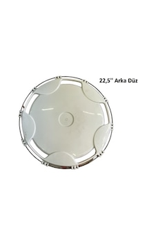 1 Adet Arka Düz 22,5" Beyaz Plastik Travego Model  Jant Kapağı