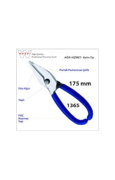 Weber 1365 Kuyumcu Makası Kalın Tip Düz Ağız-175 Mm Weber 1365 Kuyumcu Makası Kalın Tip Düz Ağız-175 Mm