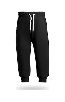 Heyadventure Erkek / Kız Çocuk Jogger Eşofman Altı Cepli Paçası Kaşkorseli Siyah Siyah