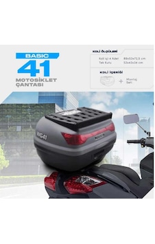 Wogen 41 Litre Basic Motosiklet Çantası - Nardo Gri- 1405 003 Gri