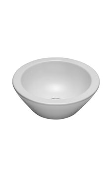 Kale Stil 45CM Yuvarlak Çanak Lavabo Armatür Deliksiz Kale Stil 45CM Yuvarlak Çanak Lavabo Armatür Deliksiz