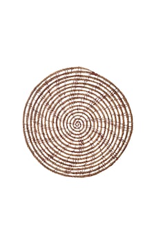 Mudo Home Palm Rıva Yuvarlak Amerikan Servisi 35cm Kahverengi