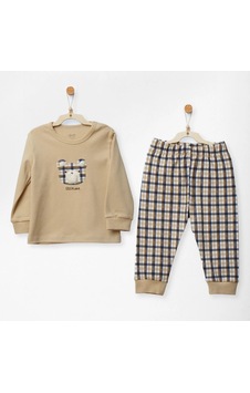 Andywawa Little Dreamers Erkek Bebek Pijama Takımı Ac27148 Bej