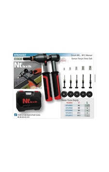 Nttools M5 M12 Cırcırlı Somun Perçin Pensesi Seti Nt6255set