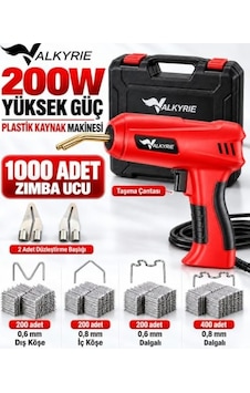 Valkyrie 200w Plastik Kaynak Makinesi 1000 Zımba Uçlu Çantalı Tamir Seti Düzleştirme Başlıklı Valkyrie 200w Plastik Kaynak Makinesi 1000 Zımba Uçlu Çantalı Tamir Seti Düzleştirme Başlıklı
