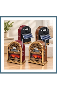 Agc Uygun Sepet Solar Şarjlı Retro Bluetooth Radyo Hoparlör - Am/fm/sw, Usb/type-c Agc Agc Uygun Sepet Solar Şarjlı Retro Bluetooth Radyo Hoparlör - Am/fm/sw, Usb/type-c Agc