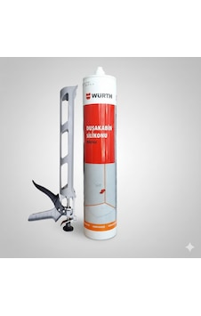 Würth Duşakabin Silikonu Beyaz Su Geçirmez Ve Sızdırmaz 310 Ml + Silikon Tabancası Beyaz Würth Duşakabin Silikonu Beyaz Su Geçirmez Ve Sızdırmaz 310 Ml + Silikon Tabancası Beyaz