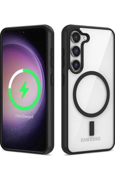 Galaxy S22 Plus Kılıf M-safe Wireless Şarj Özellikli Silikon Zore Ege Kapak Siyah Galaxy S22 Plus Kılıf M-safe Wireless Şarj Özellikli Silikon Zore Ege Kapak Siyah