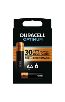 Duracell Optimum Kalın Kalem 6'lı Aa