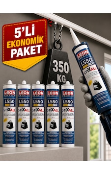 5 Adet Süper Güçlü 350 Kg Ağırlık Taşıyabilen Korniş Ve Montaj Yapıştırıcı 450 Gram Beyaz - Şeffaf 5 Adet Süper Güçlü 350 Kg Ağırlık Taşıyabilen Korniş Ve Montaj Yapıştırıcı 450 Gram Beyaz - Şeffaf