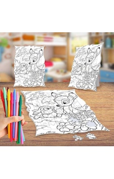 Bambi Ve Arkadaşı Boyama Puzzle Tablo Çocuk Eğitici Yapboz Bambi Ve Arkadaşı Boyama Puzzle Tablo Çocuk Eğitici Yapboz