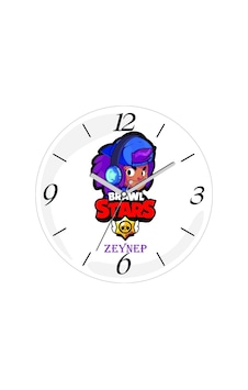 Kişiye Özel Brawl Stars Shelly Çap 30cm Sessiz Akar Bombeli Gerçek Cam Duvar Saati Çok Renkli Kişiye Özel Brawl Stars Shelly Çap 30cm Sessiz Akar Bombeli Gerçek Cam Duvar Saati Çok Renkli