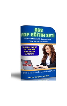DGS Hazırlık Eğitim Seti (700 Sayfalık PDF Kitap + Görüntülü Dersler) DGS Hazırlık Eğitim Seti (700 Sayfalık PDF Kitap + Görüntülü Dersler)
