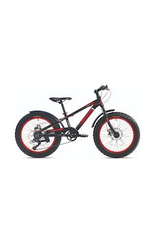 Corelli Fatboy Md Disk Fren 7 Vites 20 Jant Fat Bike Çocuk Bisikleti Siyah Beyaz Kırmızı Beyaz - Kırmızı - Siyah