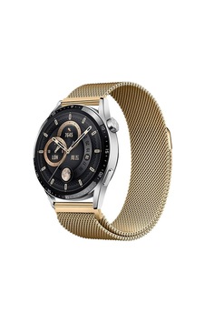Huawei Gt2 42mm Zore Band-12 20mm Metal Hasır Kordon-gold Huawei Gt2 42mm Zore Band-12 20mm Metal Hasır Kordon-gold