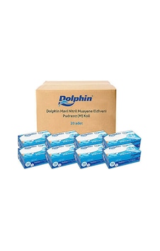 Dolphin Mavi Nitril Eldiven Pudrasız M 20 x 100 Adet Dolphin Mavi Nitril Eldiven Pudrasız M 20 x 100 Adet