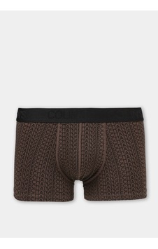 Colin's Colins Trunk Fit Baskılı Erkek Kahverengi Boxer Cl1081524 Q1.v2 Brw