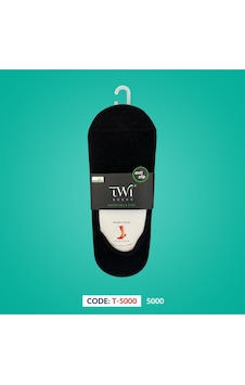 Twisocks Premıum Bambu Babet Erkek Çorap 12'li - Siyah Twisocks Premıum Bambu Babet Erkek Çorap 12'li - Siyah