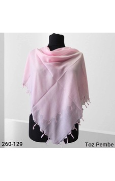 Ezgi İpek Ezgi Fashion Düz Renk Sökme Boncuklu Eşarptoz Pembe 260-129 Çok Renkli