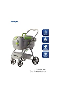 Zampa Neo Kedi & Köpek Arabası Gri Dh08-g Konforlu Ve Güvenli Seyahat Çözümü Zampa Neo Kedi & Köpek Arabası Gri Dh08-g Konforlu Ve Güvenli Seyahat Çözümü
