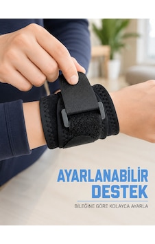 Trendexa Mey İthalat Bilek Destekliği Ayarlanabilir Çift Bantlı Cırtlı Sporcu Bilekliği Trendexa Mey İthalat Bilek Destekliği Ayarlanabilir Çift Bantlı Cırtlı Sporcu Bilekliği